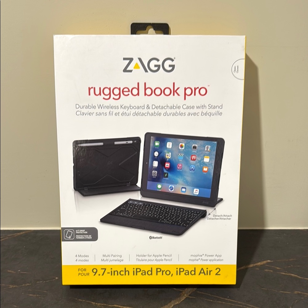 Black Rugged Tablet Keyboard for iPad Pro